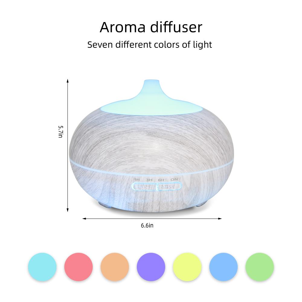 550ml Wood Grain Aromatherapy Diffuser with Remote Control, 6 Essential Oils & 7 Color LED Light, Ultrasonic Humidifier for Large Room, Anxiety Relief, Eco-Friendly PP Material, Perfect Gift for Meditation & Relaxation 550ml Wood Grain Aromatherapy Diffuser with Remote Control, 6 Essential Oils & 7 Color LED Light, Ultrasonic Humidifier for Large Room, Anxiety Relief, Eco-Friendly PP Material, Perfect Gift for Meditation & Relaxation