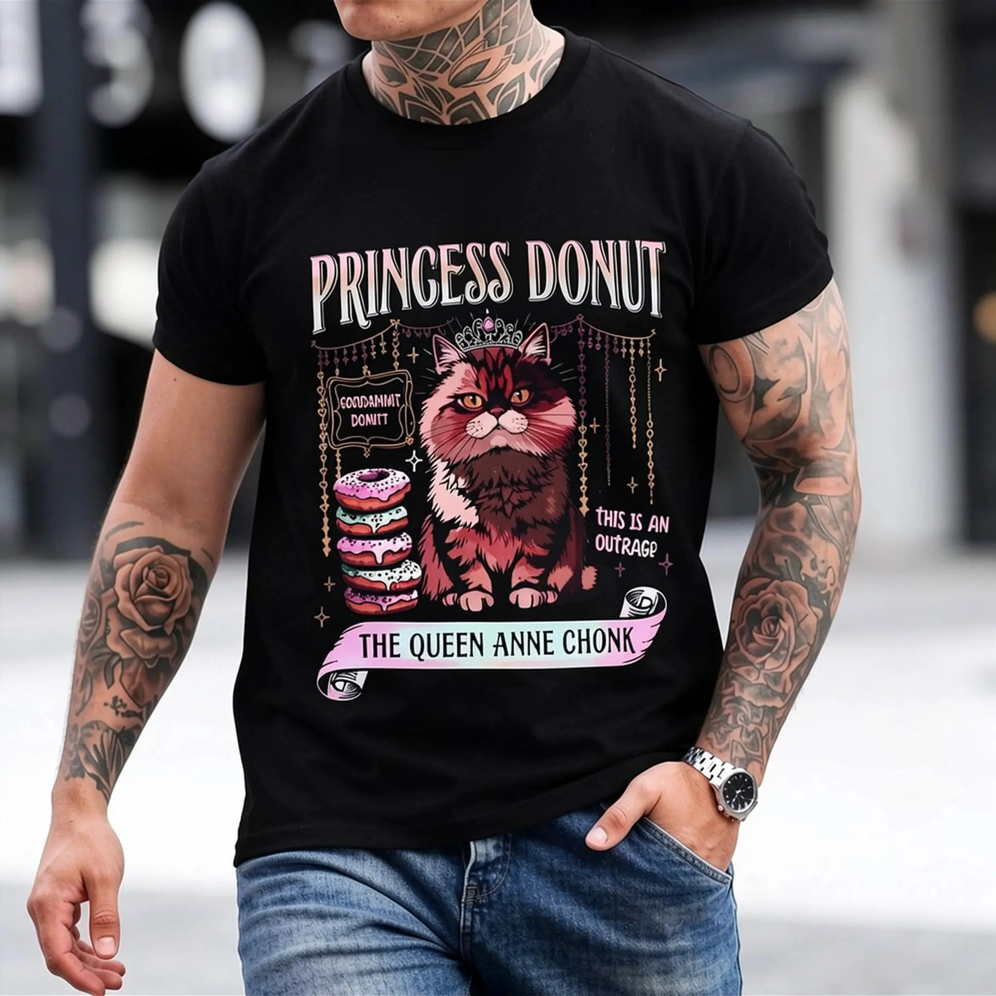 Hello! This Thai Traditional Sak Yant T-Shirt Showcases Twin Tigers, Perfect for Muay Thai Enthusiasts. It'S Designed for Men with a Relaxed Style And Features High-Quality Printing, Soft And Comfy Fabric That Allows for Breathability