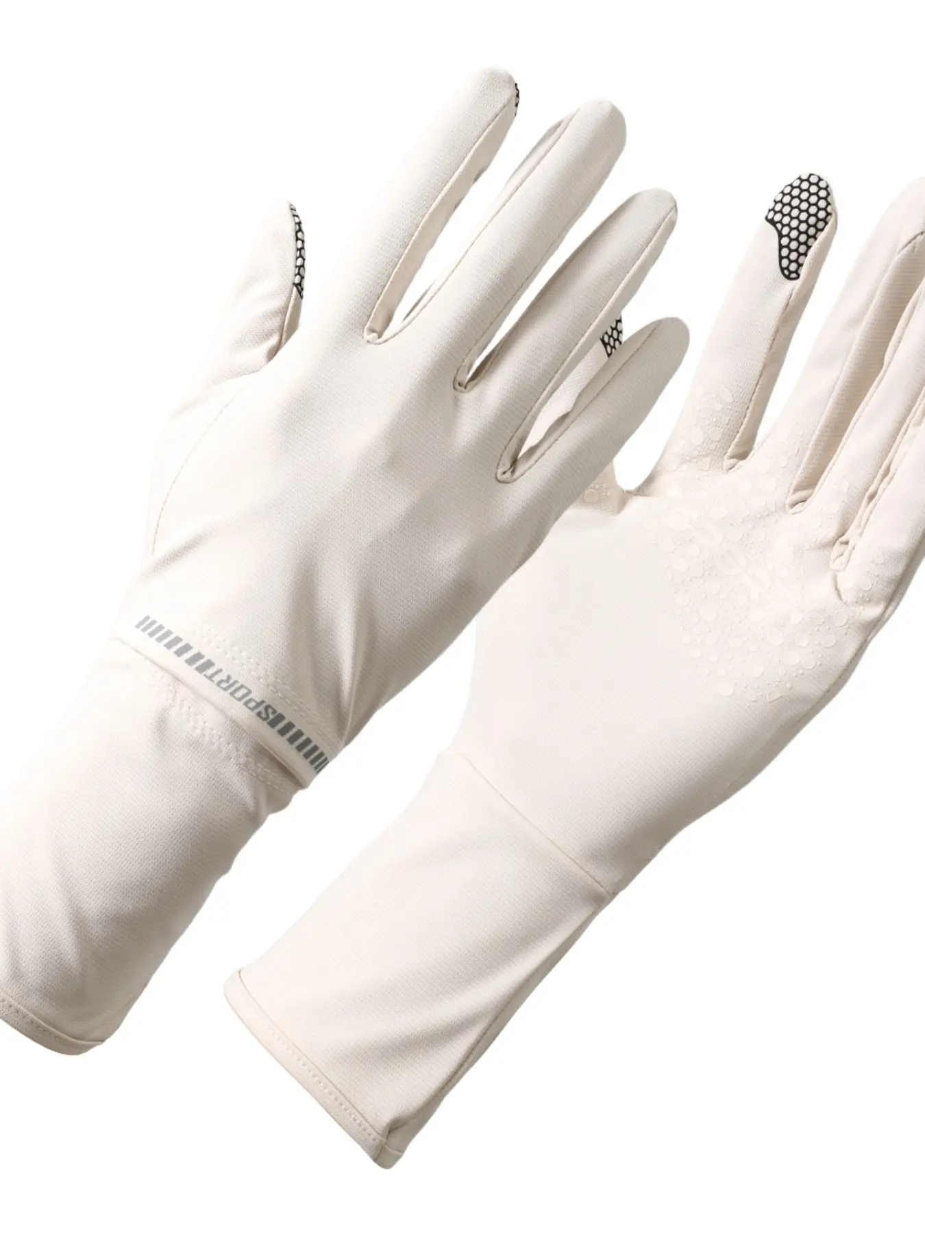 Minimalist Sun Protection Gloves, Summer Lightweight High Elastic Breathable UV Blocking Touch Screen, Upf50+ Cycling Driving Golf Running Gloves