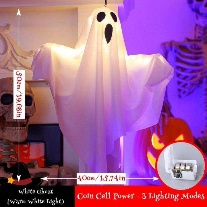 Halloween Ghost Shaped LED Light, 1/2 Counts Glowing Ghost Decorative Light, Outdoor Hanging Decor for Garden, Yard, Patio, Lawn, Party Home Décor Halloween Ghost Shaped LED Light, 1/2 Counts Glowing Ghost Decorative Light, Outdoor Hanging Decor for Garden, Yard, Patio, Lawn, Party Home Décor