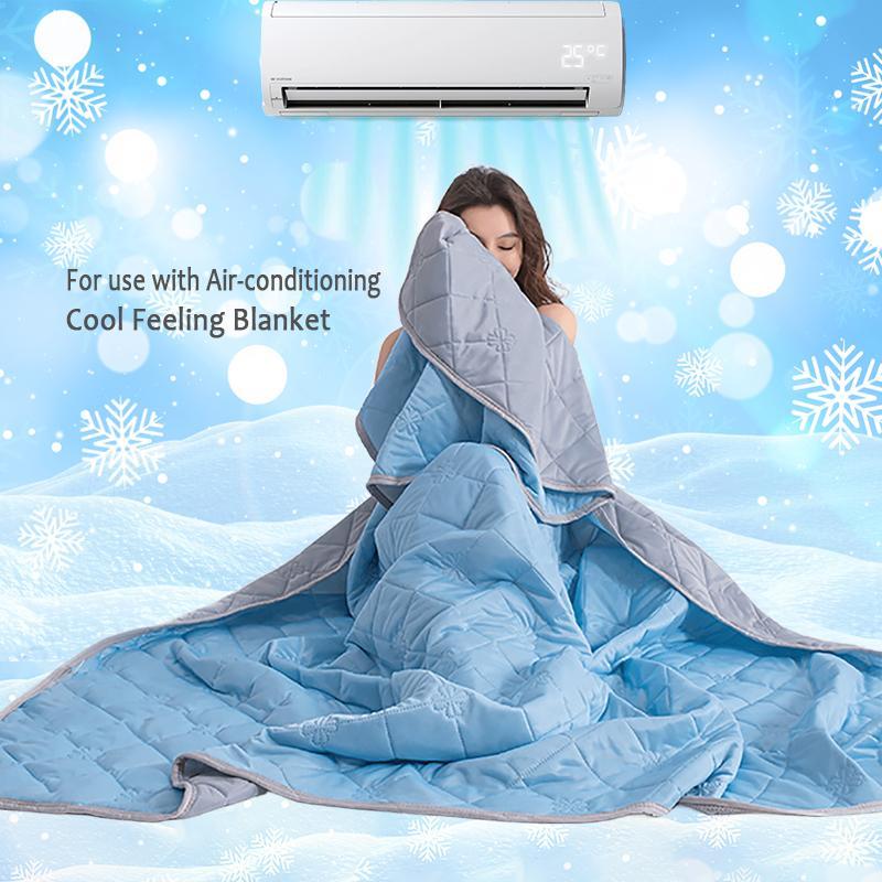 1 count Cooling Summer Blanket, Soft Breathable Bedding, Lightweight Throw for Living Room, Ideal for Hot Weather Sleep,
