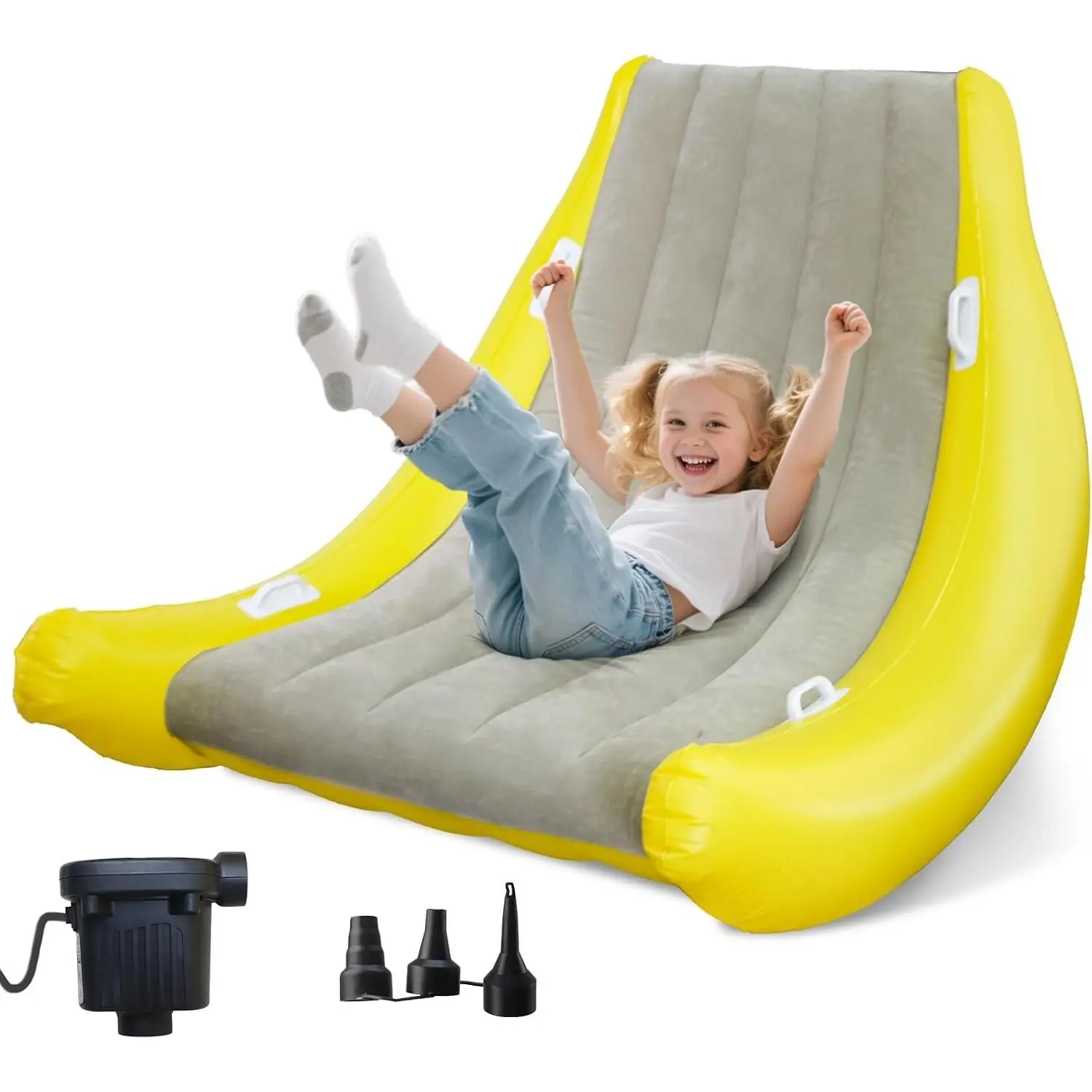 Upgraded Sensory Chair for Kids, 47 x 70 Inch, Sensory Rocking Chair | Air Cloud Inflatable Sensory Chair with ADHD & Calming, Autism Sensory Products, Crash Pad for Toddler Boys Girls Gift