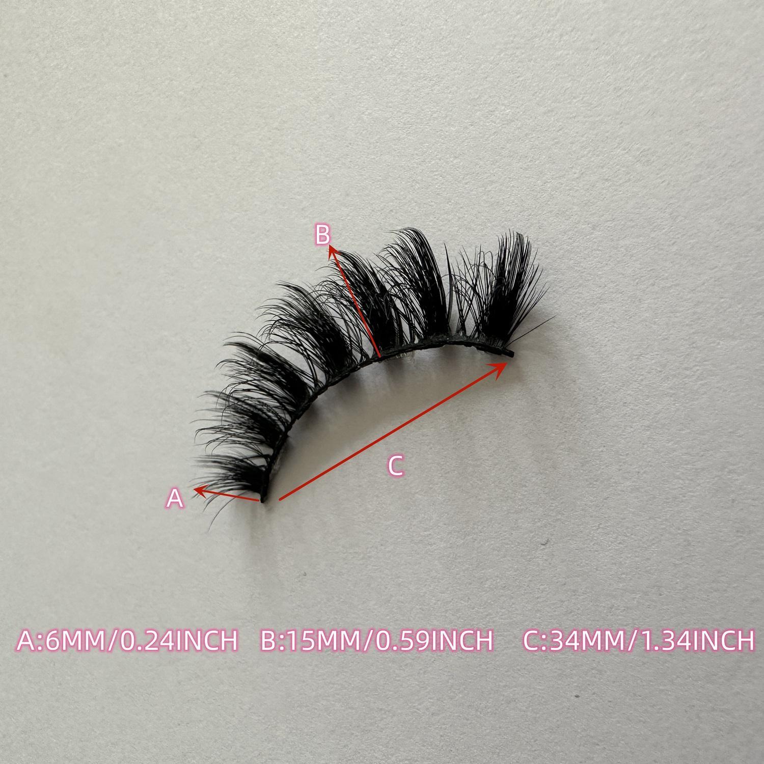 Voluminous False Eyelashes, Volume False Lashes, Fluffy Eyelash Clusters, Curly & Thick Faux Cluster Lashes for Eyelash Extensions, Eye Makeup Product for Women, DIY Eyelash Extension Cosmetic Gift, False Eyelash Set