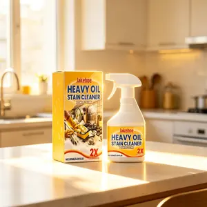 Heavy Oil Stain Cleaner, Kitchen Grease Cleaner, 1 Count Oil Stain Cleaner Spray, Stain Remover, Effective Stain Removal, Household Cleaning Product for Kitchen Stove, Range Hood, Kitchen Cleaners