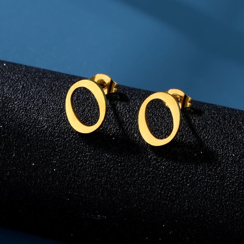 1 Pair Initials Earrings Stainless Steel 26 English Letters Personalized Letter Earrings for Men And Women Valentine'S Day Mother'S Day Thanksgiving Birthday Souvenirs