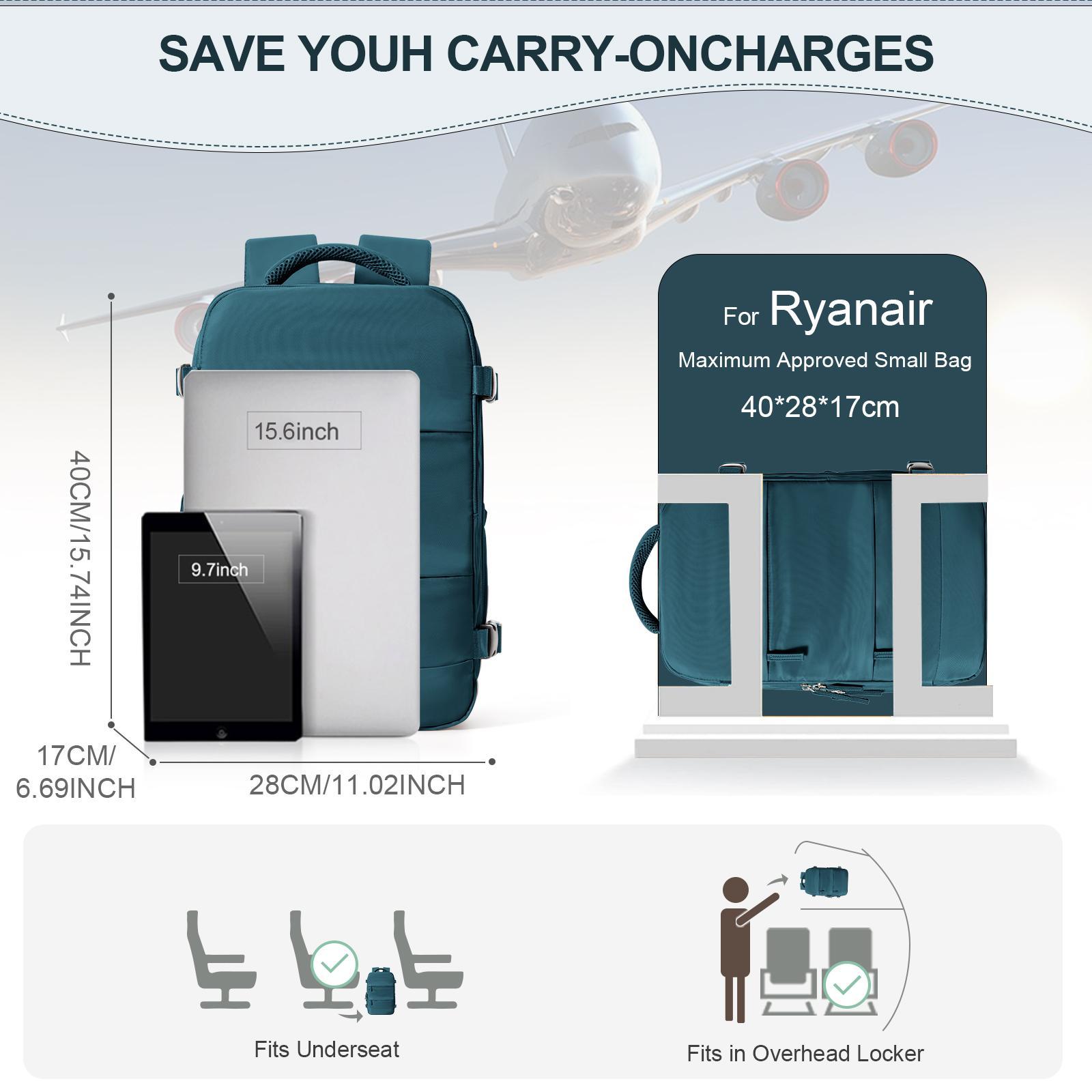 Women Men Hand Luggage Ryanair 40x20x25 Backpack Business Laptop Bag College Travel Backpack 40x30x20 Carry on Cabin Backpack