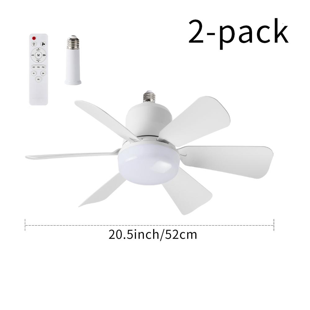 New E27 screw-in lamp holder fan light bulb with plug-in fan blade design, LED fan with three-speed adjustment New E27 screw-in lamp holder fan light bulb with plug-in fan blade design, LED fan with three-speed adjustment