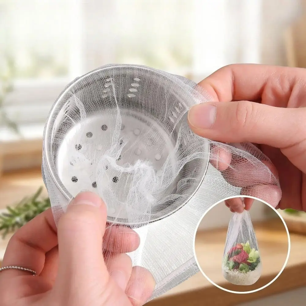 2026 New 300/600 Counts Disposable Sink Drain Mesh Strainer Bags , High Stretch Fine Mesh Dishwashing Filter Bags, Convenient Kitchen Drain Cleaning Supplies, 300Pcs, Efficient Cleaning, Single-Use, Fits Most Kitchen Sink Drains