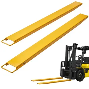 VEVOR Pallet Fork Extensions, 60 Length 4.5 Width, Heavy Duty Carbon Steel Fork Extensions for Forklifts, 1 Pair Forklift Extensions, Industrial Forklift Fork Attachments for Forklift Truck, Yellow