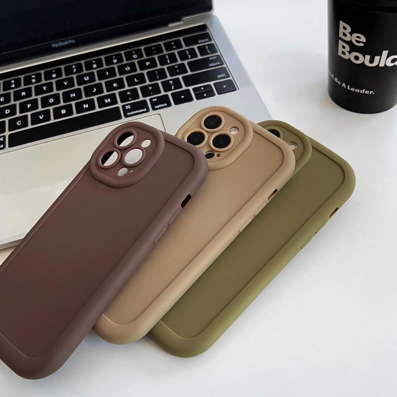 Solid Color Phone Case, Full Body Shockproof Phone Protective Cover, Phone Accessories Compatible with iPhone 11 12 13 14 15 Pro Max, Casing