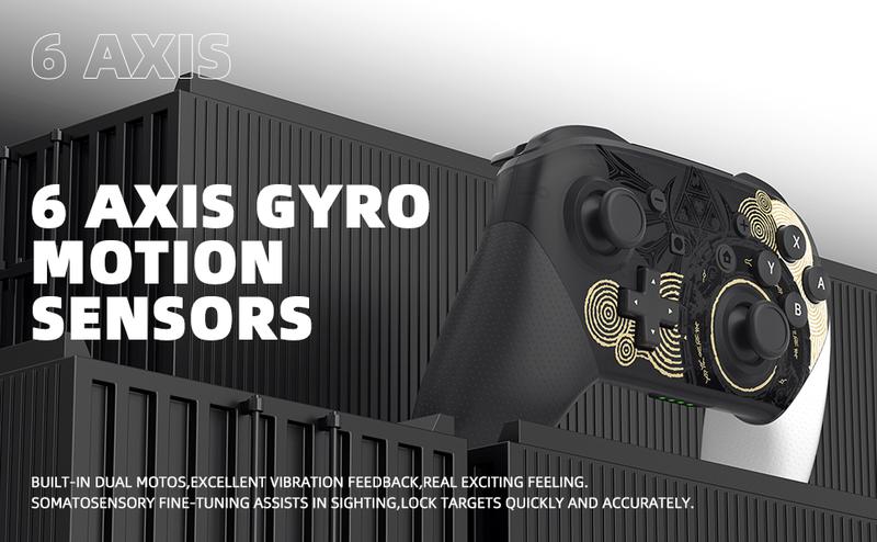 Switch Pro Controllers with Carrying Storage Case, Upgraded Gamepad Switch Remote Wireless Replacement for Switch Controller Support NFC/Dual Vibration/Screenshot/Wake-up Function, Perfect for Youngsters & Adults, ldeal Birthday Gift