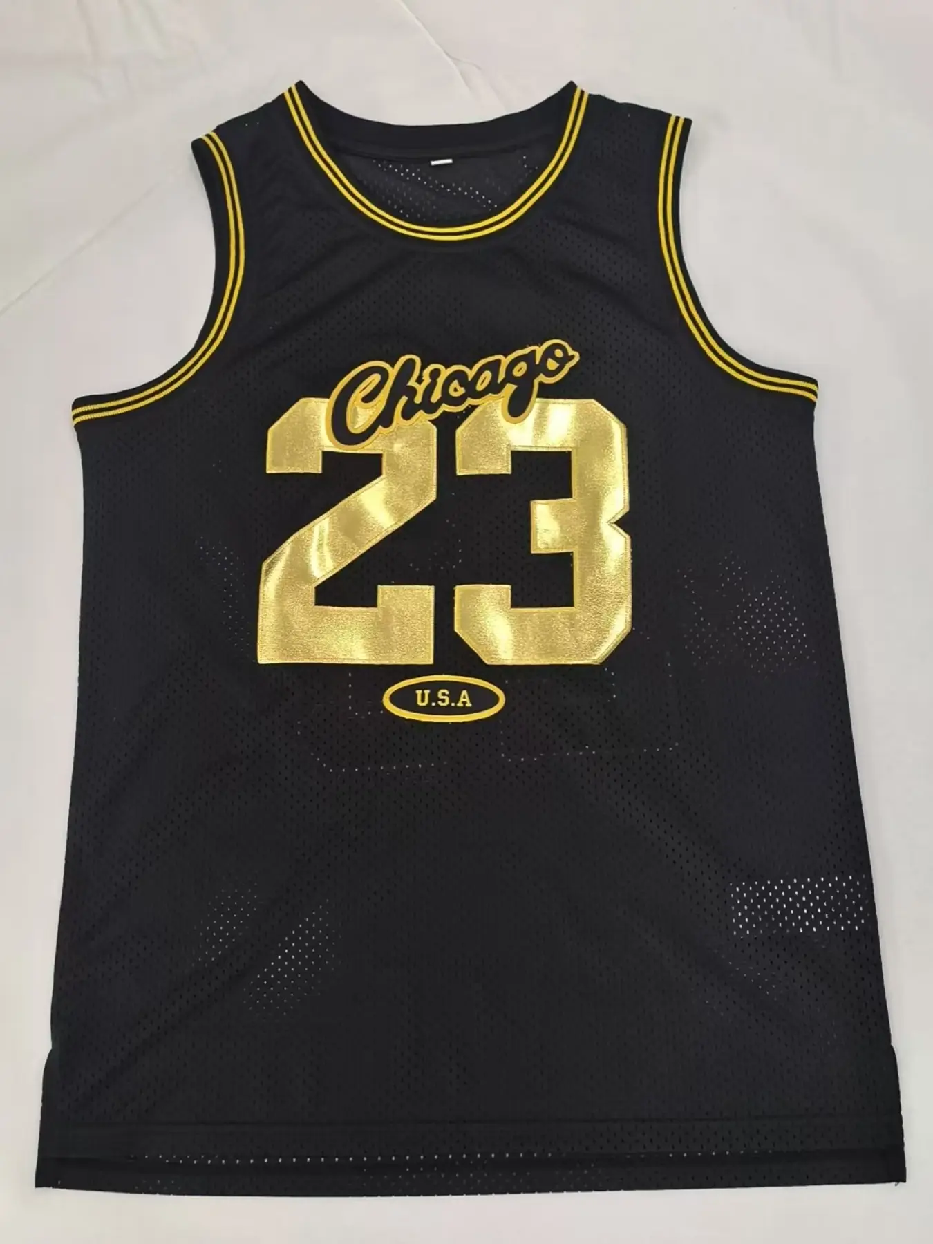 23 Number Goat Embroidered Basketball Shirt, Breathable Moisture-Wicking Sports Wear, Loose-Fit All-Season Athletic Clothing