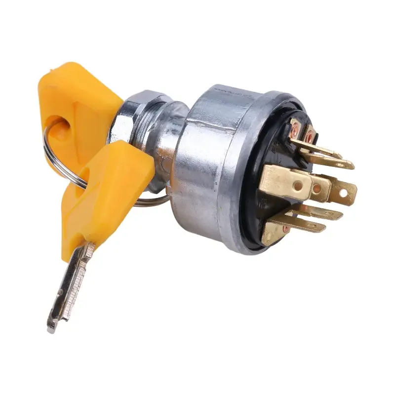 FridayParts Ignition Switch With 2 Keys 2035830 1492154 379902 2782017 2368655 7004147 for Hyster H100XM H70XM S100XL Clark CGC20 CGC40 Forklift