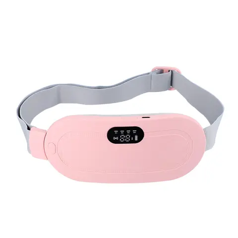Gift for Her: Fast-Heating Period Pain Relief Cordless Heating Belt, Menstrual Heating Pad, Period & Wireless Heating Pads, 3 Heat Levels (50-60℃) + 4 Vibration Modes, Far Infrared for Cramps, Sleep-friendly & Quiet, Daily Use for Mom Wife Girlfriend