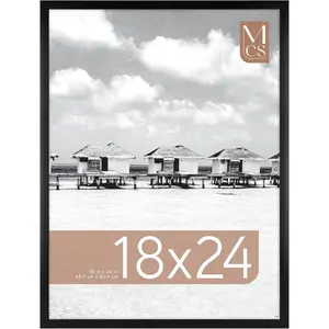 18x24 Poster Frame Traditional Black, Vertical & Horizontal Wall Hanging Large Picture Frame for Photos, Posters & Art Prints (1-Pack)