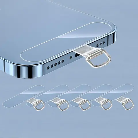 Clear TPU Phone Strap Patch, Phone Decorative Lanyard Tether Card Replacement, Phone Decorative Accessories for Women & Men, Phone Charm, Phone Decoration, Cell Phone Accessories