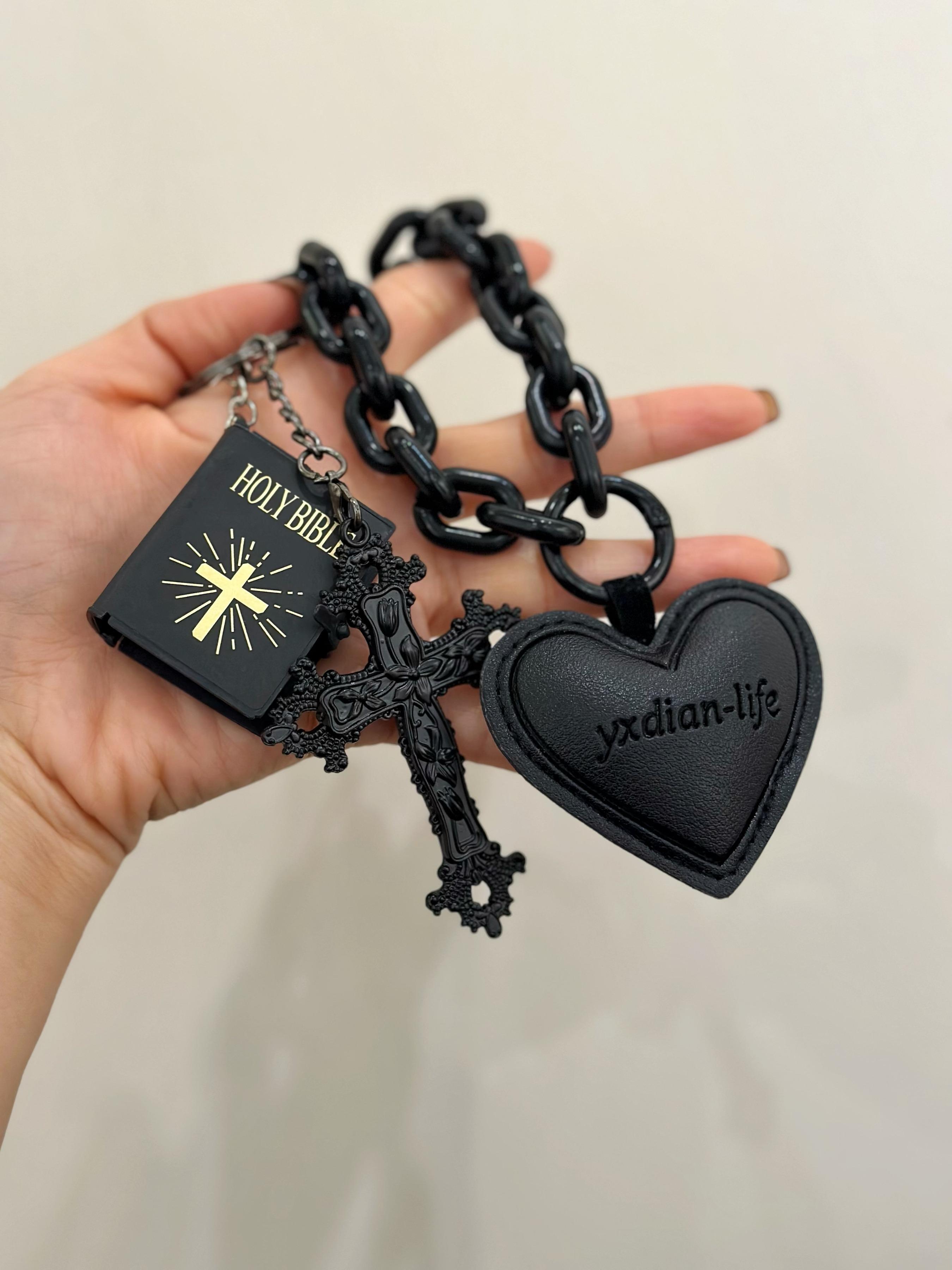Gothic Style Bag Decoration, Fashionable Bag Keychain, Bag Charm for Women & Men, Trendy All-match & Exquisite Heavy Duty Keychain for Birthday Gift