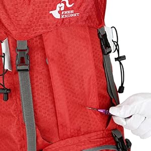 AGS Bseash 60L Waterproof Hiking Camping Backpack with Rain Cover, Large Outdoor Sport Travel Daypack Rucksack for Climbing