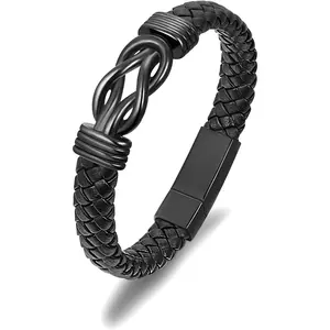 Urn Bracelet for Ashes Leather Cremation Bracelet for Human Ashes Stainless Steel Ash Bracelets Memorial Cremation Jewelry Keepsake Bangle for MenGift.