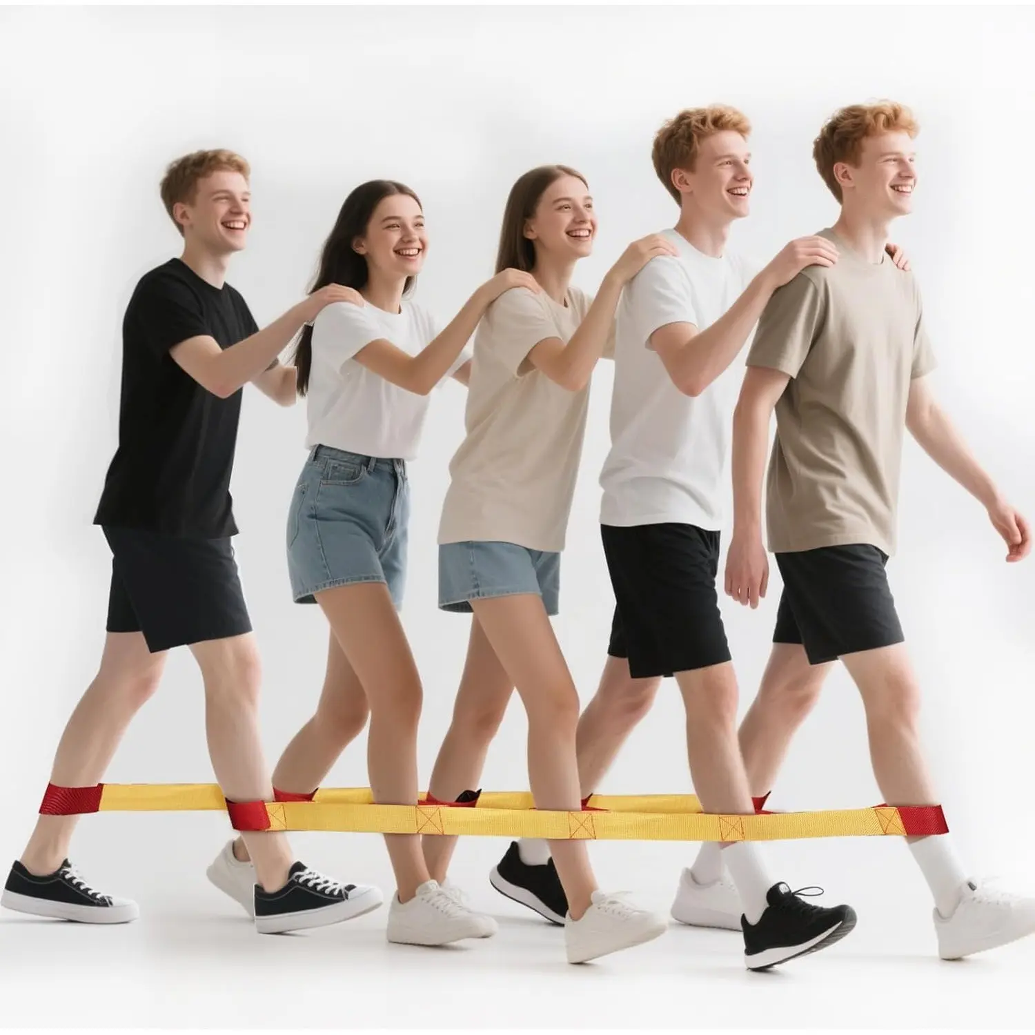 Step Team Building Game, Multiplayer Indoor/outdoor Training, Adjustable Size, Foot-Friendly, No Power, Easy Assembly, Party Entertainment