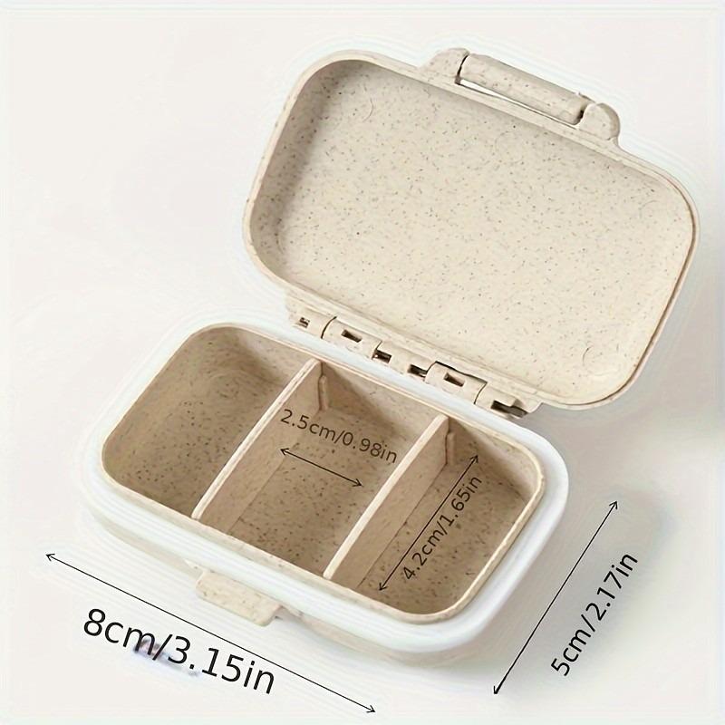 1pcs 3 Grids Travel Portable Pill Case Medicine Storage Drug Dispenser Moisture-proof Pill Box Sundries Container Tablet Organizer Vitamin Organizer