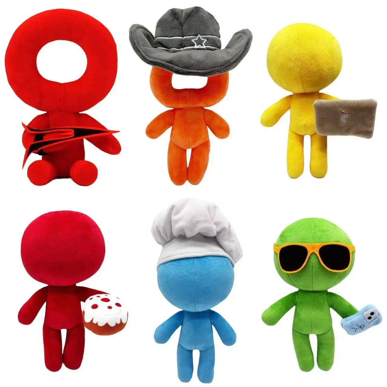 New Alan Becker Stickman Soft Stuffed Toy - Animation Vs Animator Themed, Huggable, Unisex Collectible Doll