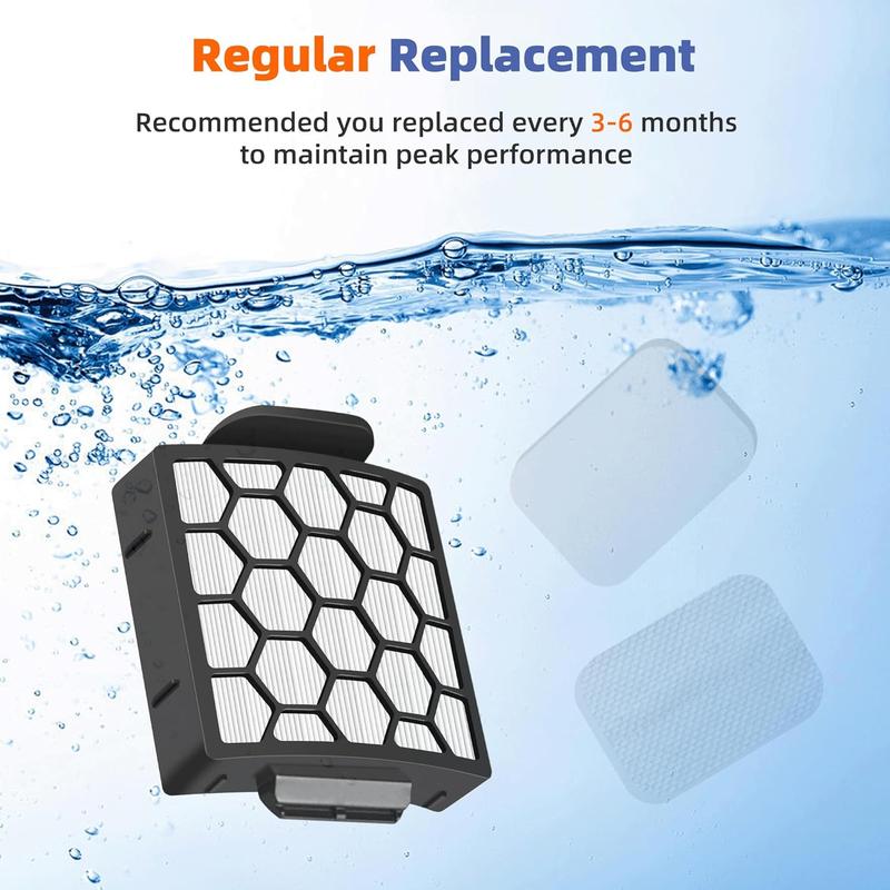 6  Filter + 2 Hepa Filter Replacement for Shark ZU62 ZU60 NV255 NV150 NV251 NV151 Navigator Rotator Pet Pro Upright Vacuum Part 1238FT60 1239FT60