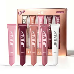 5-Color Lip Gloss Set, Moisturizing Shine, Soft Lips, High Gloss, Smooth Texture, Long-Lasting Natural Makeup, Hydrating Lip Balm Gift Box