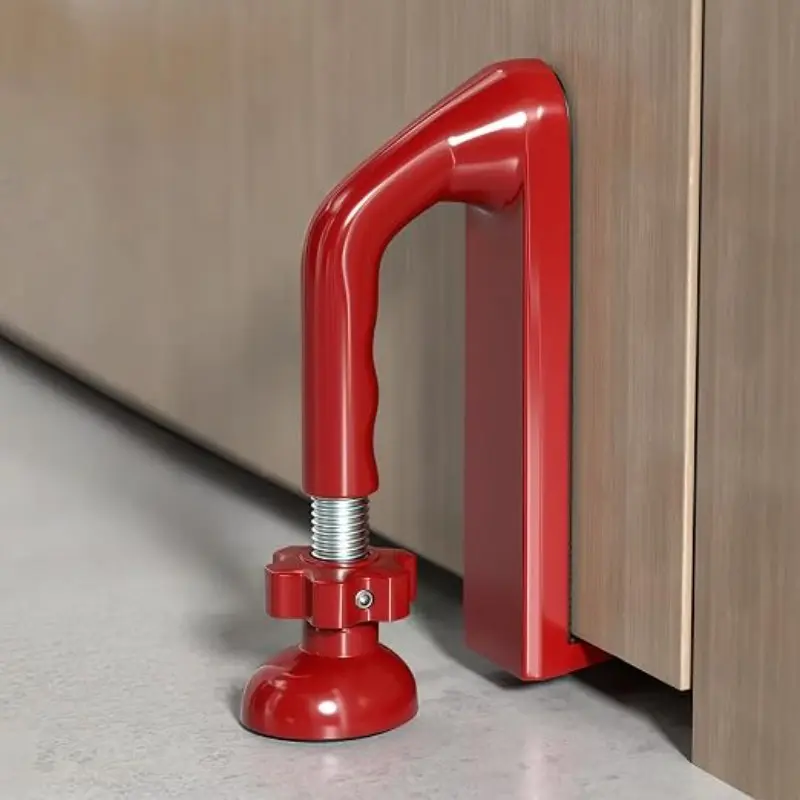 1pc Metal Alloy Door Stop - Portable Anti-Break-In Door Jammer, Anti-Slip Door Security Stopper Equipped with Thick Rubber Base, Personal Protection for Women, Home & Apartment
