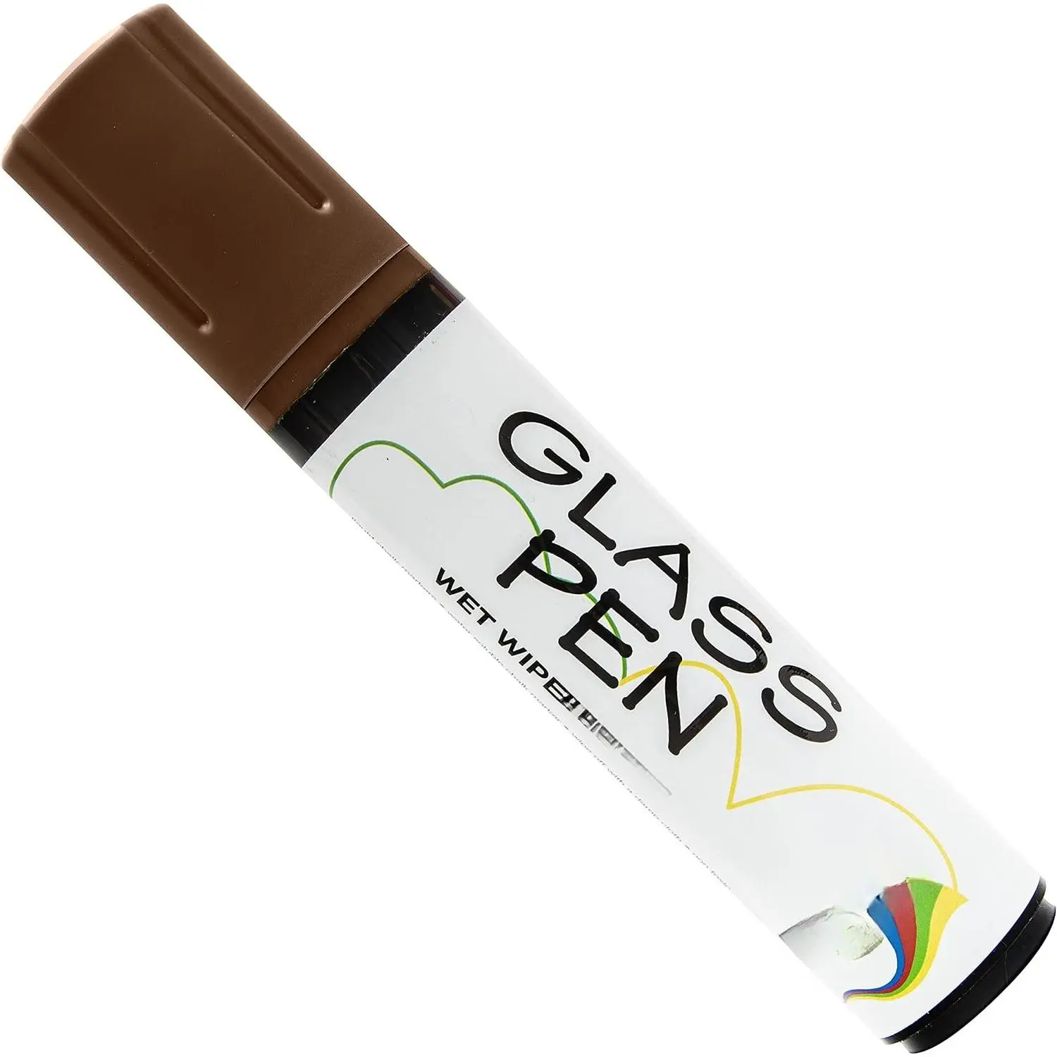 Glass Pen Window Marker: Liquid  Pens for Glass (Brown,  Tip) | Graduation,  Windows, Mirror Pen, Storefront, Wedding, Parade, Party & Holiday - Whiteboard  with Washable