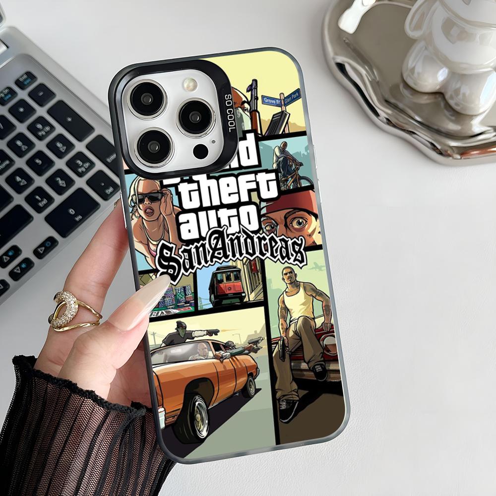 Epc San Andreas G-GT-A IMD Phone Case For iPhone 17 16 15 14 13 12 11 Pro Max Plus Color Silver Cover