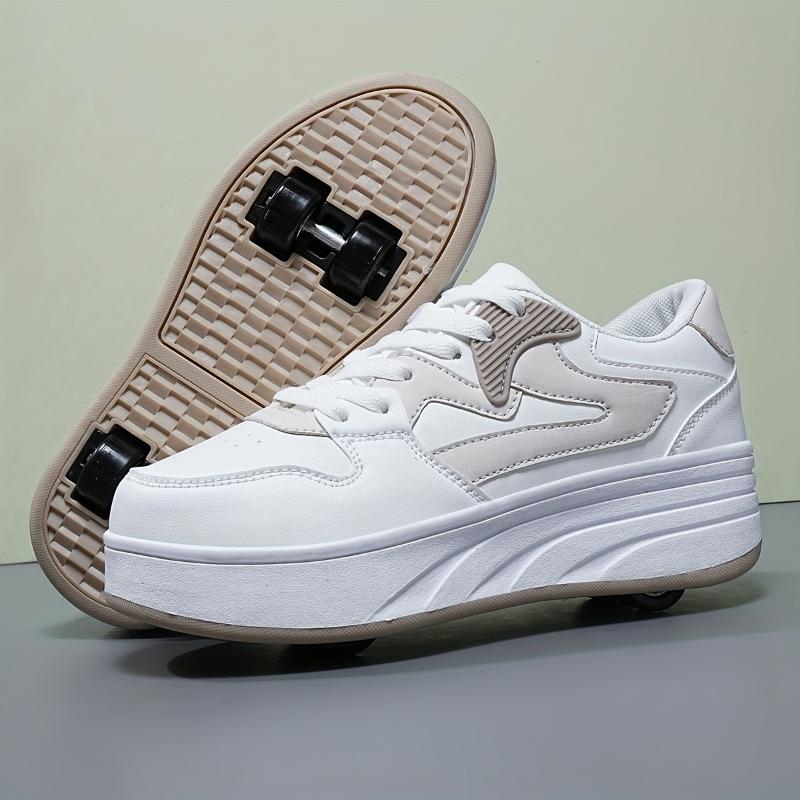 Retro Roller Skate Sneakers - Versatile, Detachable Wheels Outdoor & Streetwear, Comfortable, All-Season
