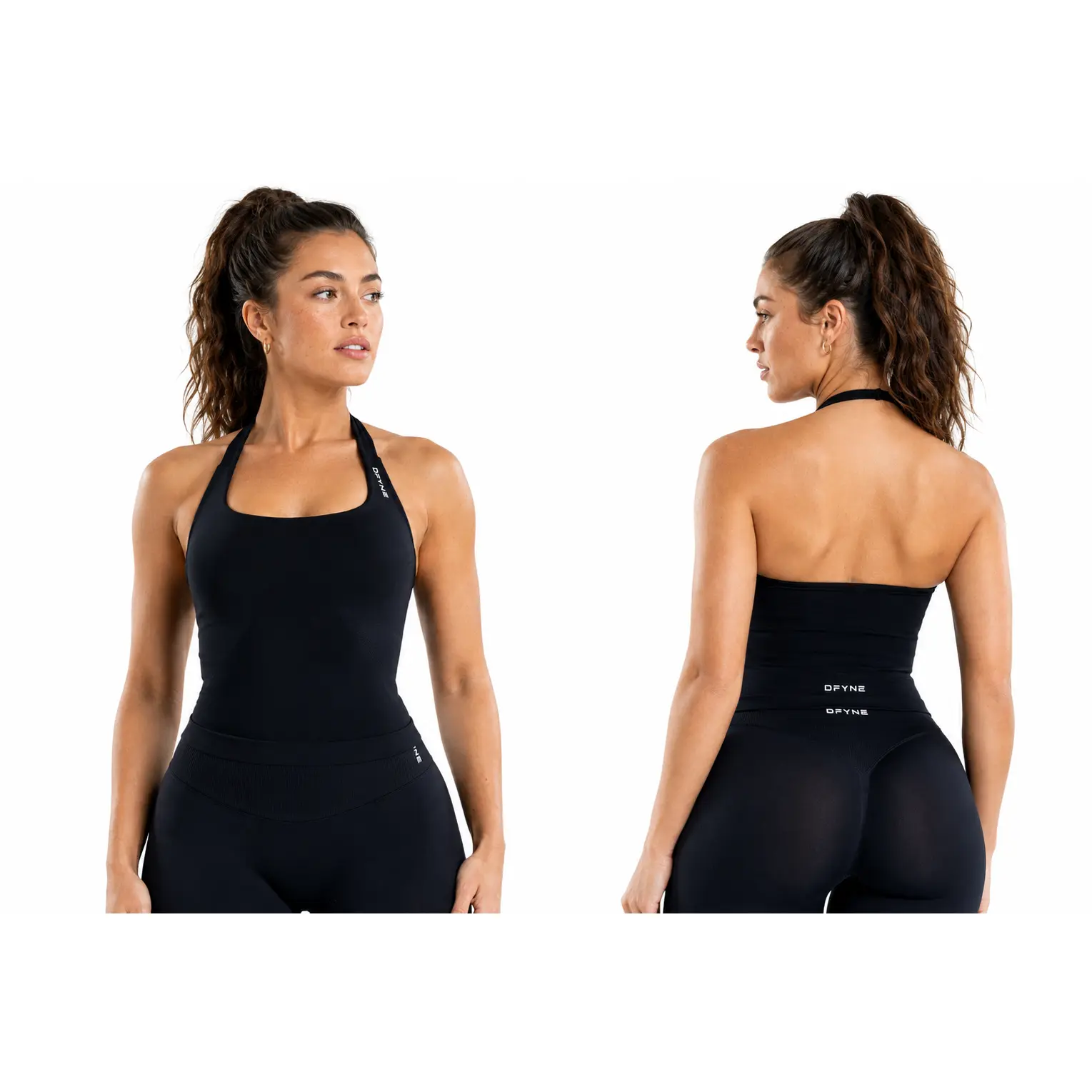 DFYNE Women’s 2-Piece Seamless Workout Sets Women, Padded Sports Bra, High-Waist Leggings, Gym Yoga Activewear Outfit