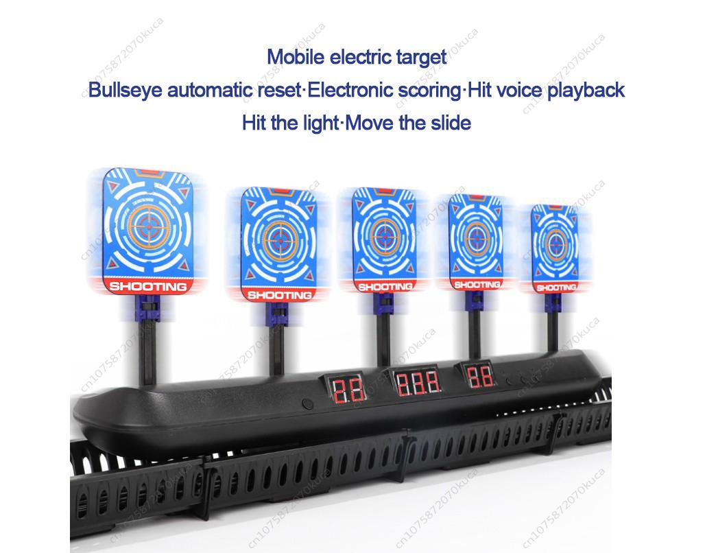 Electronic Scoring Target Electric Dart Target Mobile Automatic Return Soft Bullet Gun Outdoor Practice Shooting Battle gel balls