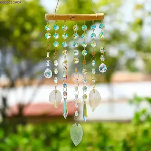 Crystal Sun Catcher,Star Moon Rainbow Crystal Sun Catcher Pendant, Sun & Moon Prism Window Hanging Ornament, Aesthetic Light Shadow Home Window Decor Gift