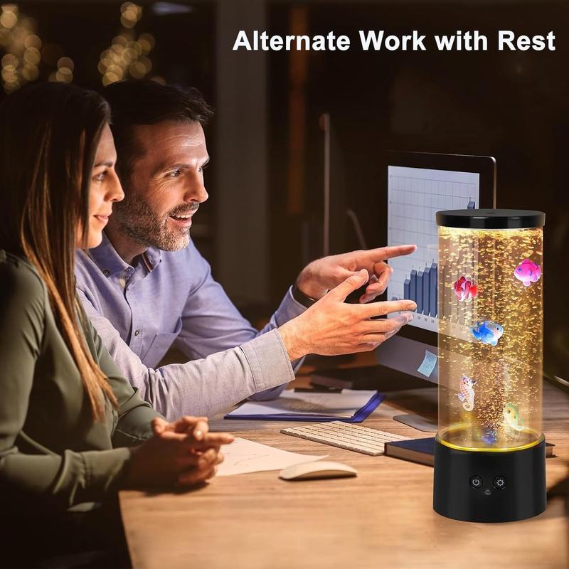 ( Not Included) Bubble Fish Aquarium Lamp with Control, RGB Color-Changing LED Fish Tank Night Light, 4 Modes & Sensory Calming Mood Light for Bedside, for, for /s – ( Not Included) Bubble Fish Aquarium Lamp with Control, RGB Color-Changing LED Fish Tank Night Light, 4 Modes & Sensory Calming Mood Light for Bedside, for, for /s –