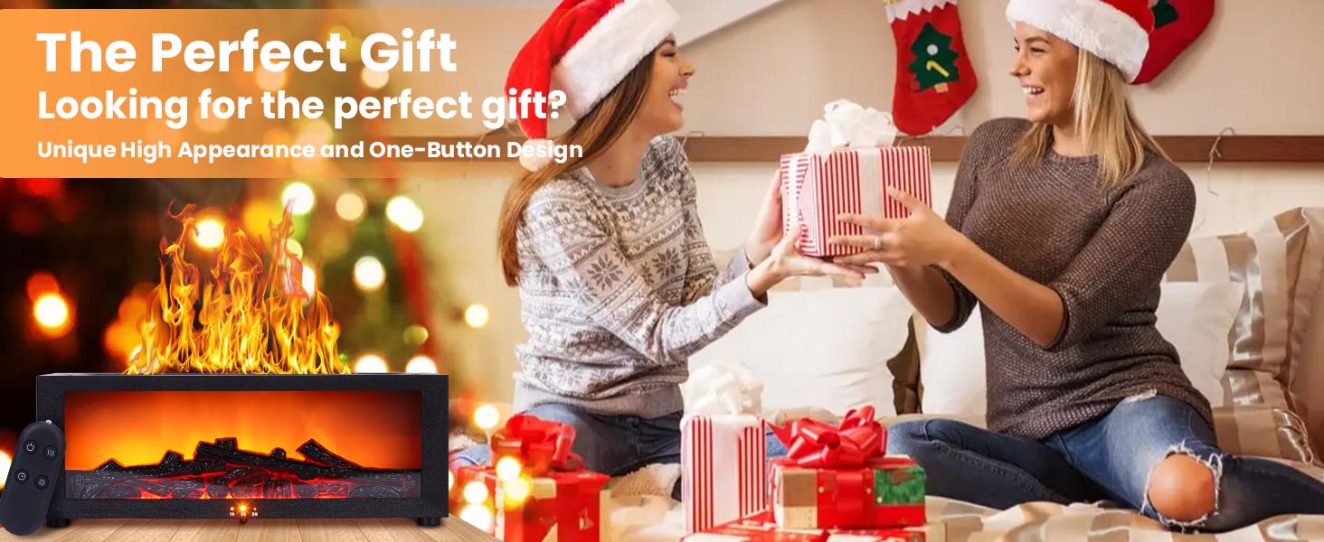 Fireplace Humidifier Diffuser Flame Effect & Remote Control for Essential Oils Aromatherapy Air Humidifier for Home Bedroom Office Yoga