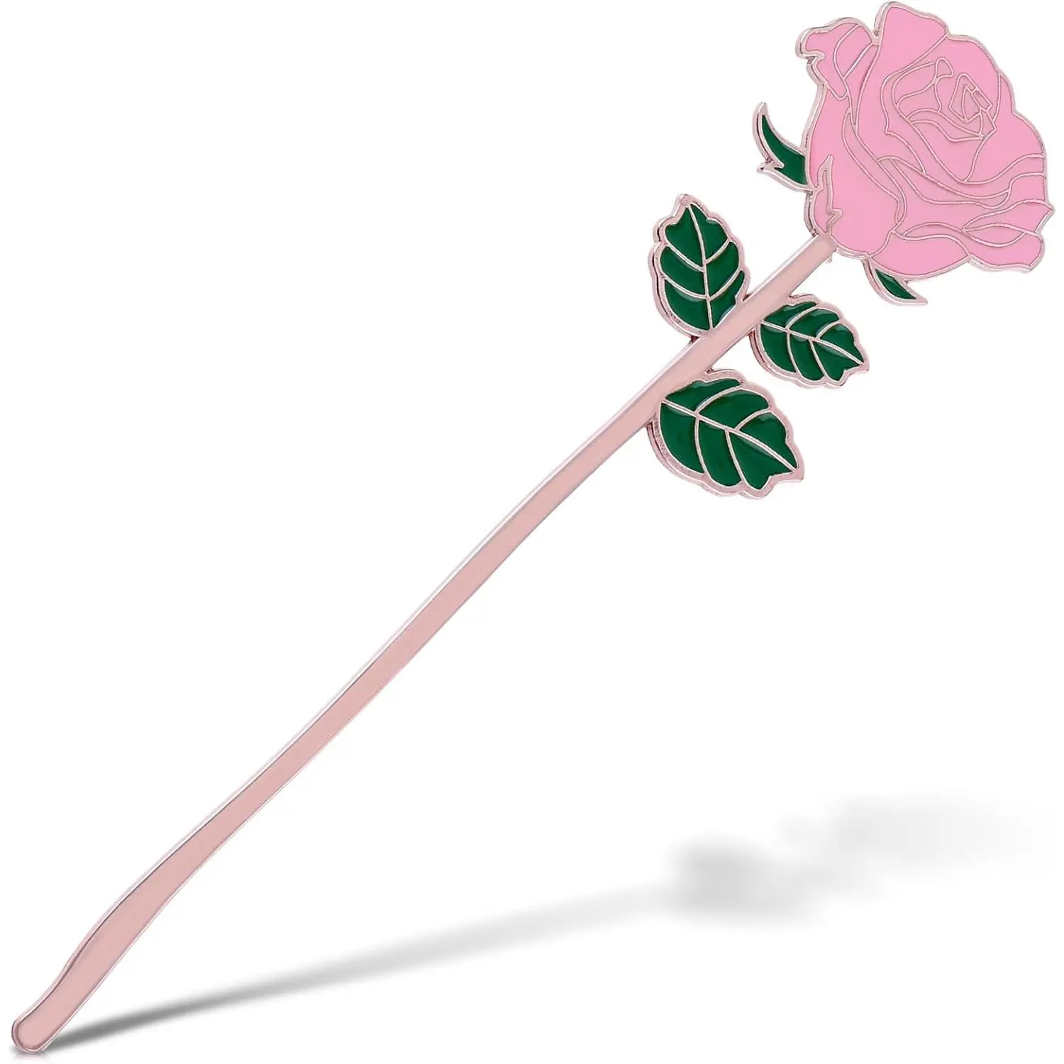 Red Rose Bookmark , Metal Book Page Holder for Reading Lovers, Teacher Appreciation Gifts Valentine Mother's Day Christmas Birthday  for Women Book Lovers ( Rose)