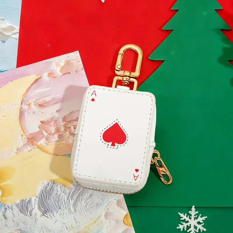 1 Piece Christmas House Wallet And Coin Purse, Mini Zipper Wallet, Christmas Coin Bag - Snow House, Coin Pocket Gift, Durable Holiday Accessory