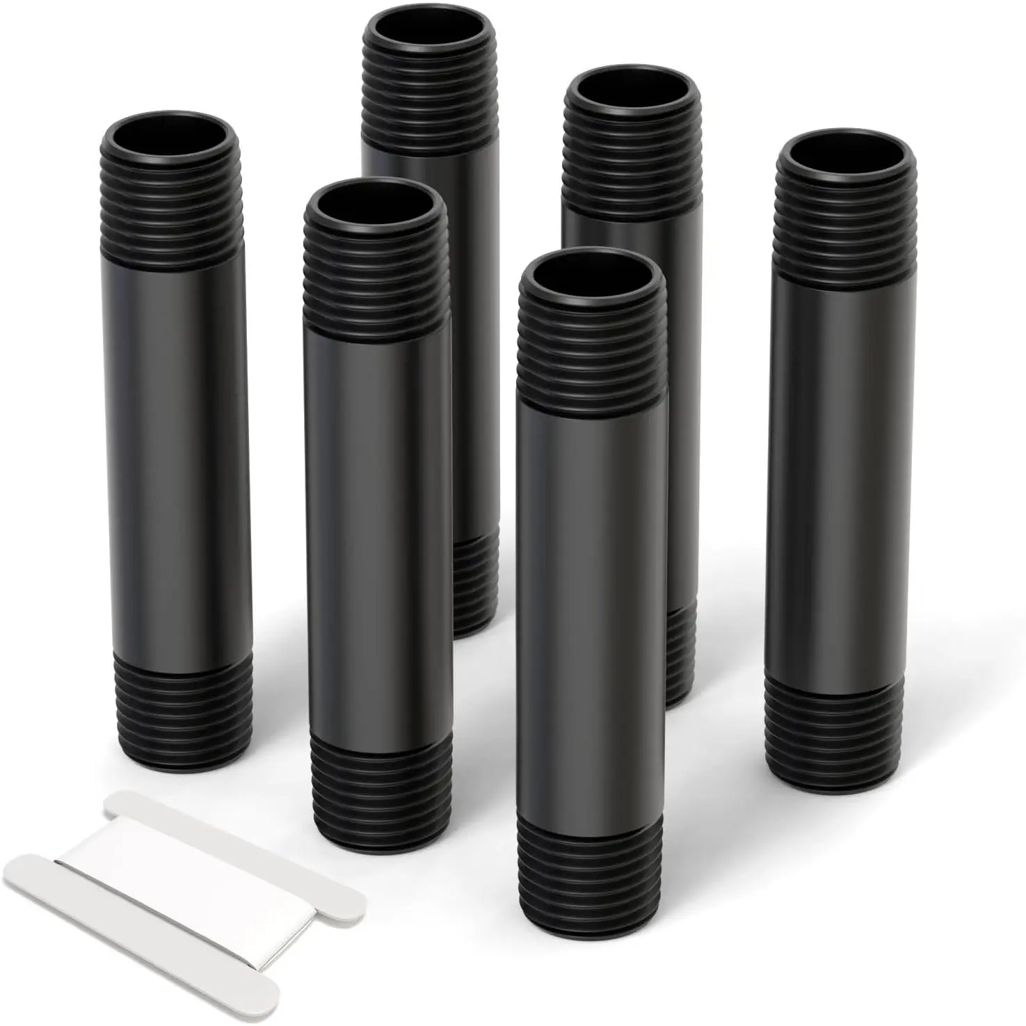 6 count 1/2 Inch MNPT PVC Male Pipe Thread Sprinkler  Pipe Riser Extension for Lawn Irrigation System, Length 3 Inch