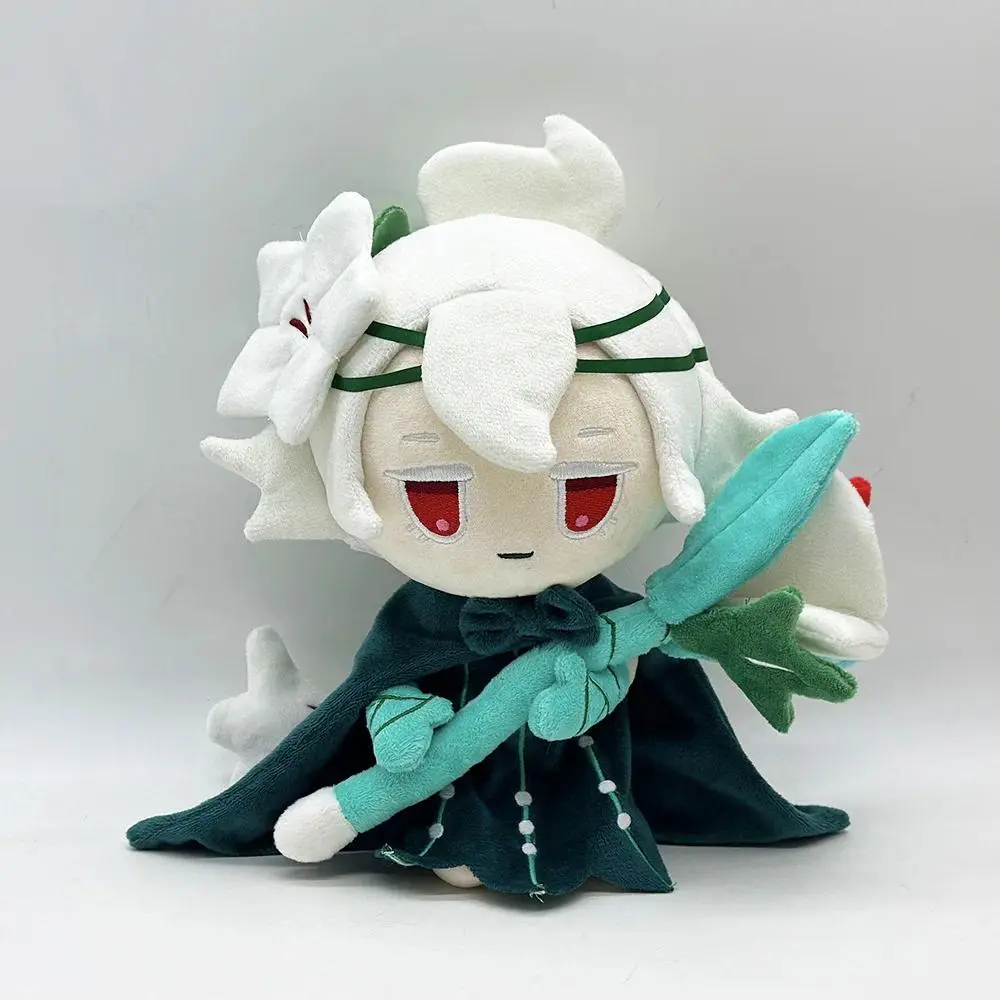 Cookie Run Kingdom White lily Cookie Plush Doll Plushies Stuffed Toys Bedroom Decor Kids Christmas Birthday Gifts