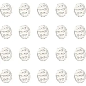 20PCS High Borosilicate Glass Screens Filters with Holes Honeycomb Holes Filter Screen (8mm)