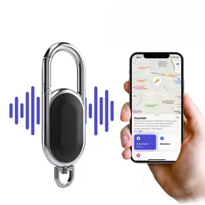 Anti-lost GPS airtag Smart Carabiner key chain Keyring with Find My tracker to attach Car key chain fob for use on  ios