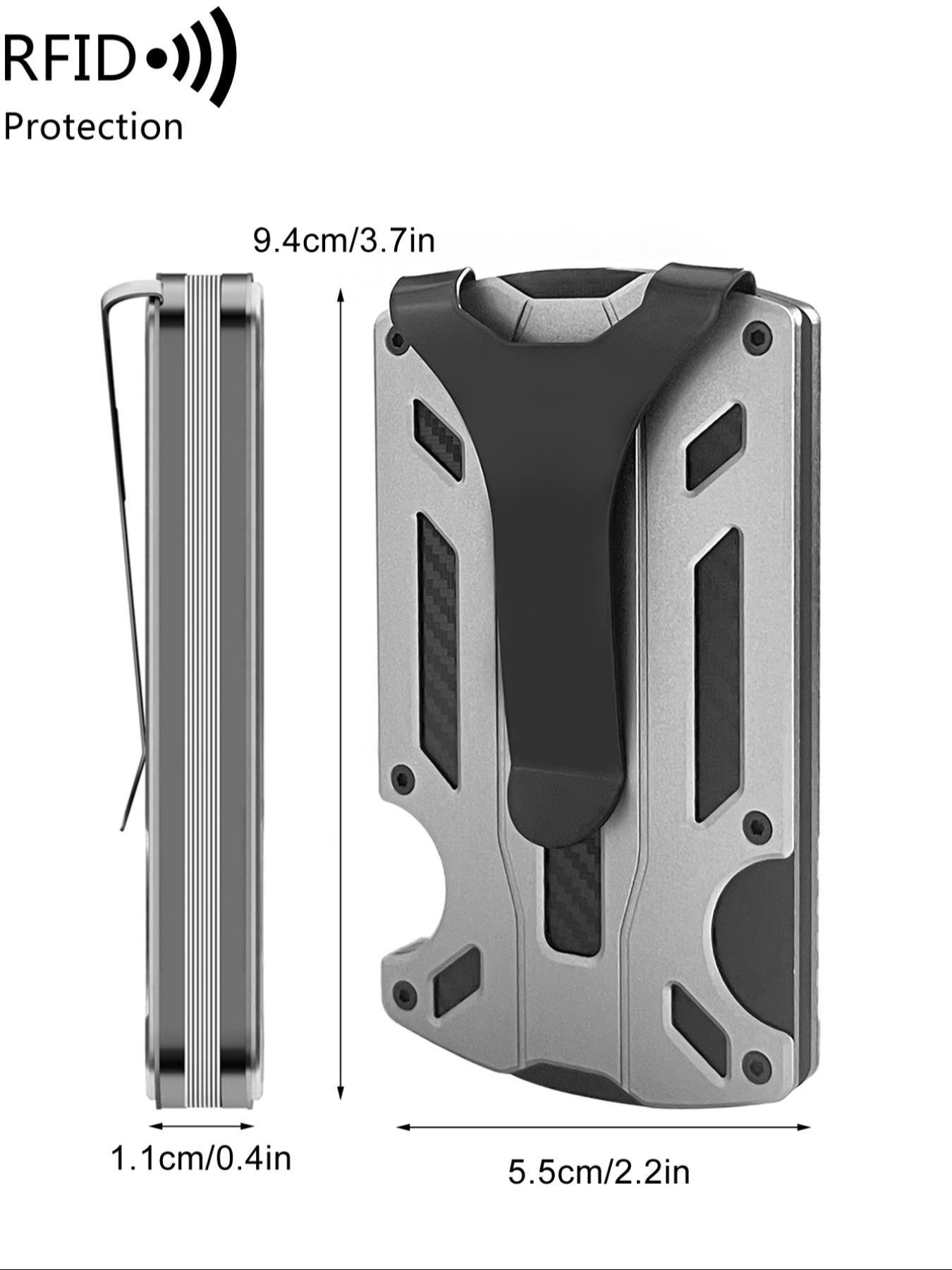 Father's Day Gifts, Men's Business Style Minimalist Wallet, Mens Wallet, Slim RFID Blocking Bifold Card Holder, Gifts for Men, Simple Style Plain Color Purses, Trendy Wallet for Daily Use, Accessories for Men