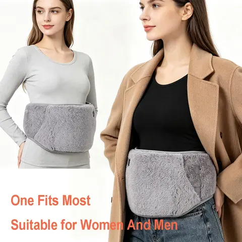 Portable Warming Heating Belt, Electric Waist/Hand Warmer, 3-speed temperature control, fast heating, Women's Multi-Functional Waist Belt Heating Pad, Abdominal Support & Warmth,USB Plug-in, Indoor Outdoor Use, Winter Gift Essentia(without mobile power)