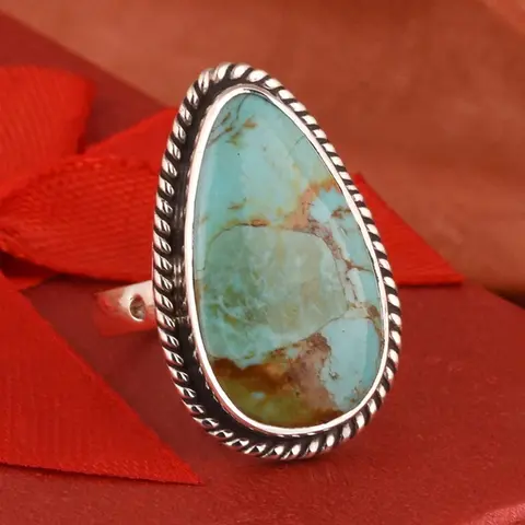 Women's Vintage Wedding Party Jewelry, Copper Chain Design, Wearable Accessory for Special Occasions, Teardrop Bridal Open Rings, Copper Statement Ring, Beautiful Rings