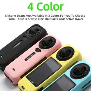 For Insta360 X5 Silicone Case Protective Shell Cover Anti-fall Collision Panoramic Action Camera Soft Shell for Insta360 X5