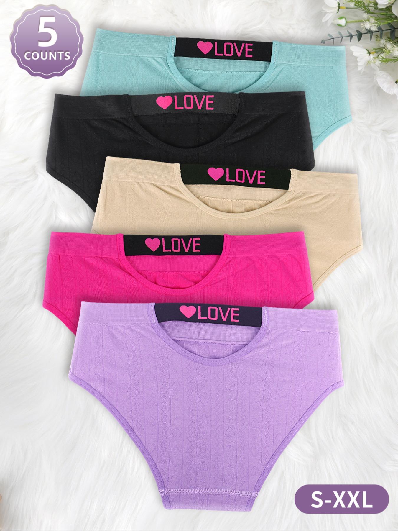 Women's Colorblock Panty, Soft Comfy Breathable Knicker for Daily Wear, Fashion Comfy Underwear for All Seasons