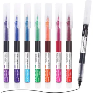 8  Colors 1.0mm Rollerball Pens, Multicolor Bold Point Pen Quick Dry, Liquid Ink Pen Fine Point Smooth Writing Pens for Journaling, Note Taking, Office, School, Doodling & Gifts