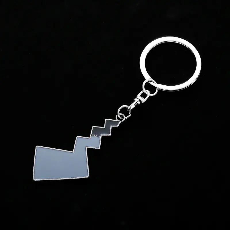 Metal Keychain, Trending Anime Bag Accessory, Creative Dark Style Pikachu Tail Pendant, Niche Cartoon Hanging Ornament, Matte Metallic Craft, Unisex Portable Decor, Perfect For Student Backpacks, Couple Matching Gifts And Daily Car Key Decoration